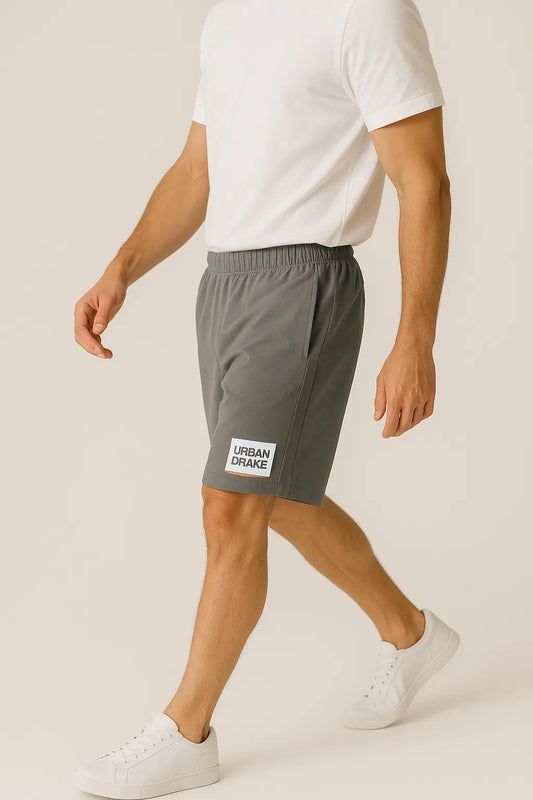 Urban Drake Men’s Grey Casual Shorts