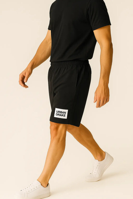 Urban Drake Men’s Black Casual Shorts