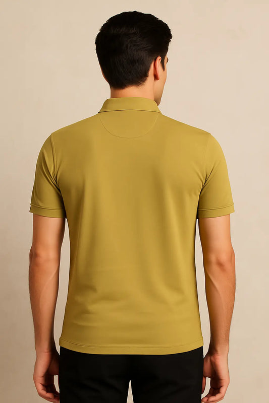 Classic Polo-Mustard Beige