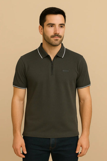 Classic Polo-Dark Gray