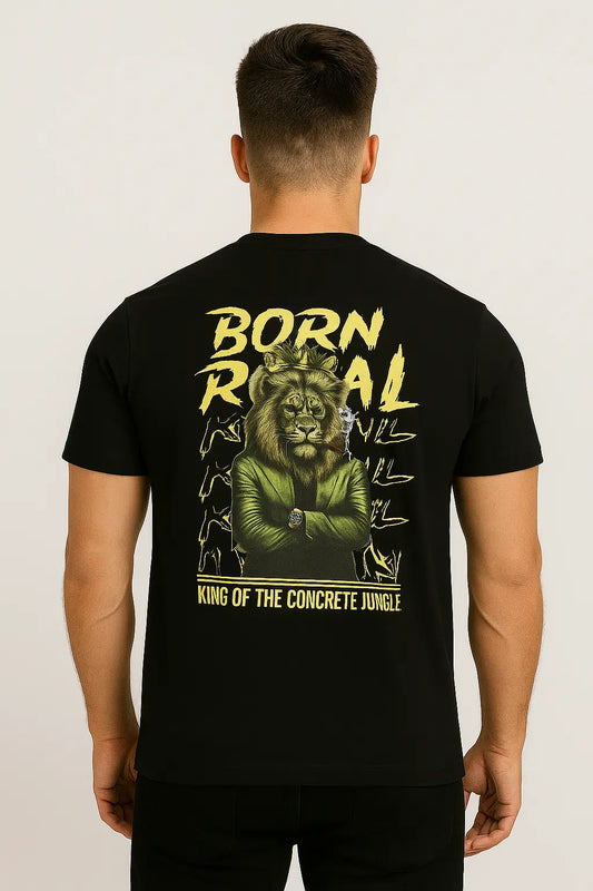 Born Royal – King of the Concrete Jungle Black T-Shirt